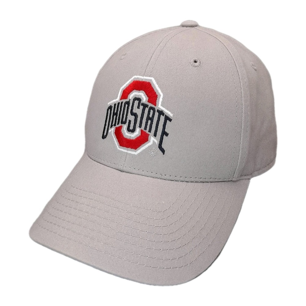 Ohio State Buckeyes NCAA Gray Relaxed Adjustable Cap Fan Favorite New